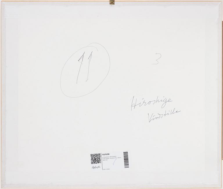 UTAGAWA HIROSHIGE (1797-1858), efter, färgträsnitt. Japan, 1800-tal.