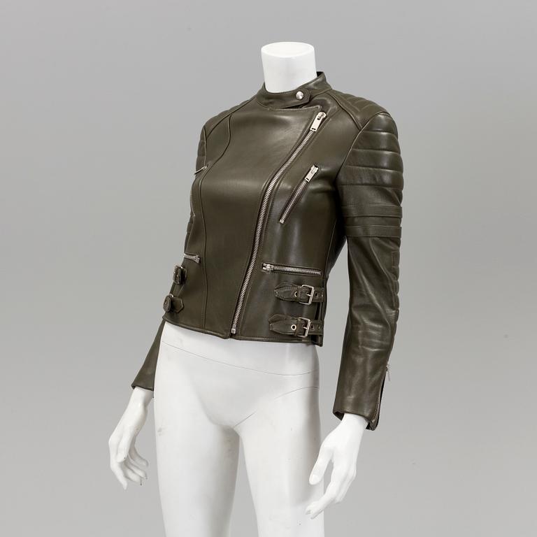 LEATHER JACKET, Celiné, french size 36.