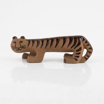 Lisa Larson, a 'Tiger' figurine from the 'Africa' series, Gustavsberg, in production 1965-75.