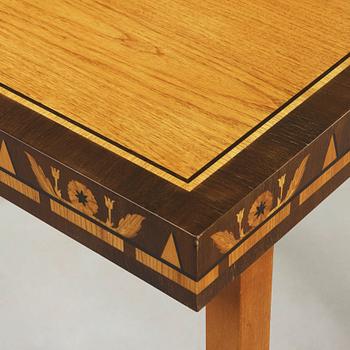 Carl Malmsten, A Carl Malmsten mahogny working table, Åtvidabergs Möbelindustri, Sweden ca 1934.