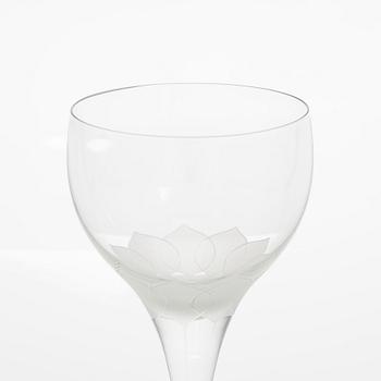 Richard Latham & Björn Wiinblad, glasservis, 40 delar, "Lotus", Rosenthal.