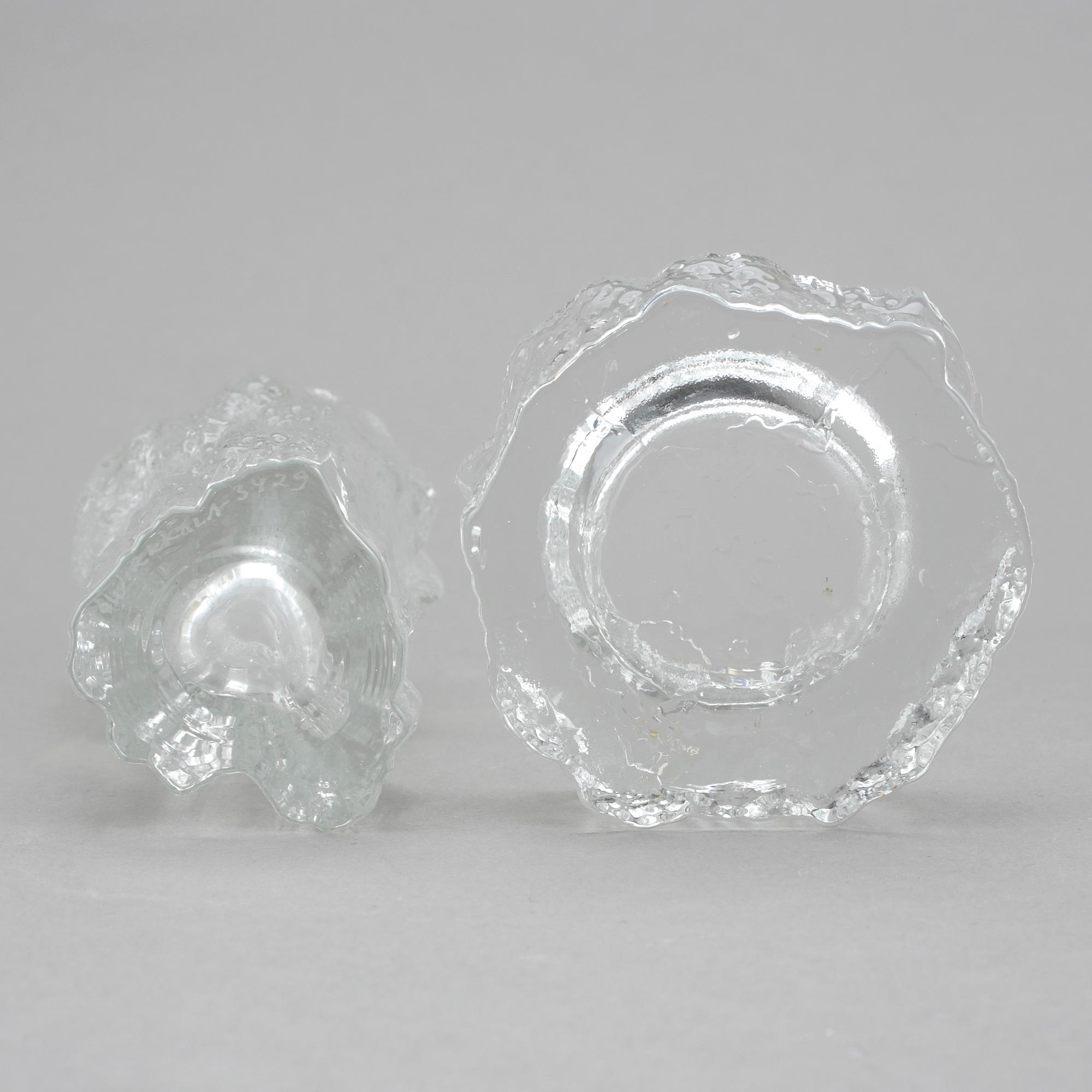 VAS och LJUSLYKTA, glas, Tapio Wirkkala, Iittala.