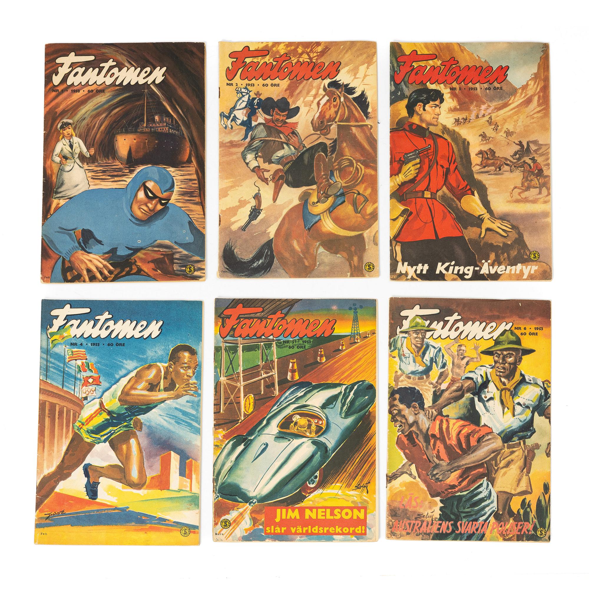 Comic books, 26, “The Phantom”, 1953 edition.