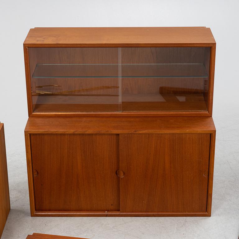 Poul Cadovius, a teak veneered 'Royal system' shelving system, Denmark,