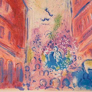 Marc Chagall After, "Avenue de la Victoire à Nice", from; "Nice et la Côte d'Azur".