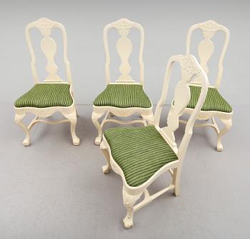 STOLAR, 4 st, barockstil, 1900-talets första hälft.