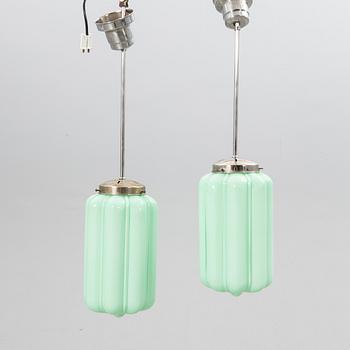 Ceiling lamps, a pair, Art Deco, first half of the 20th century.
