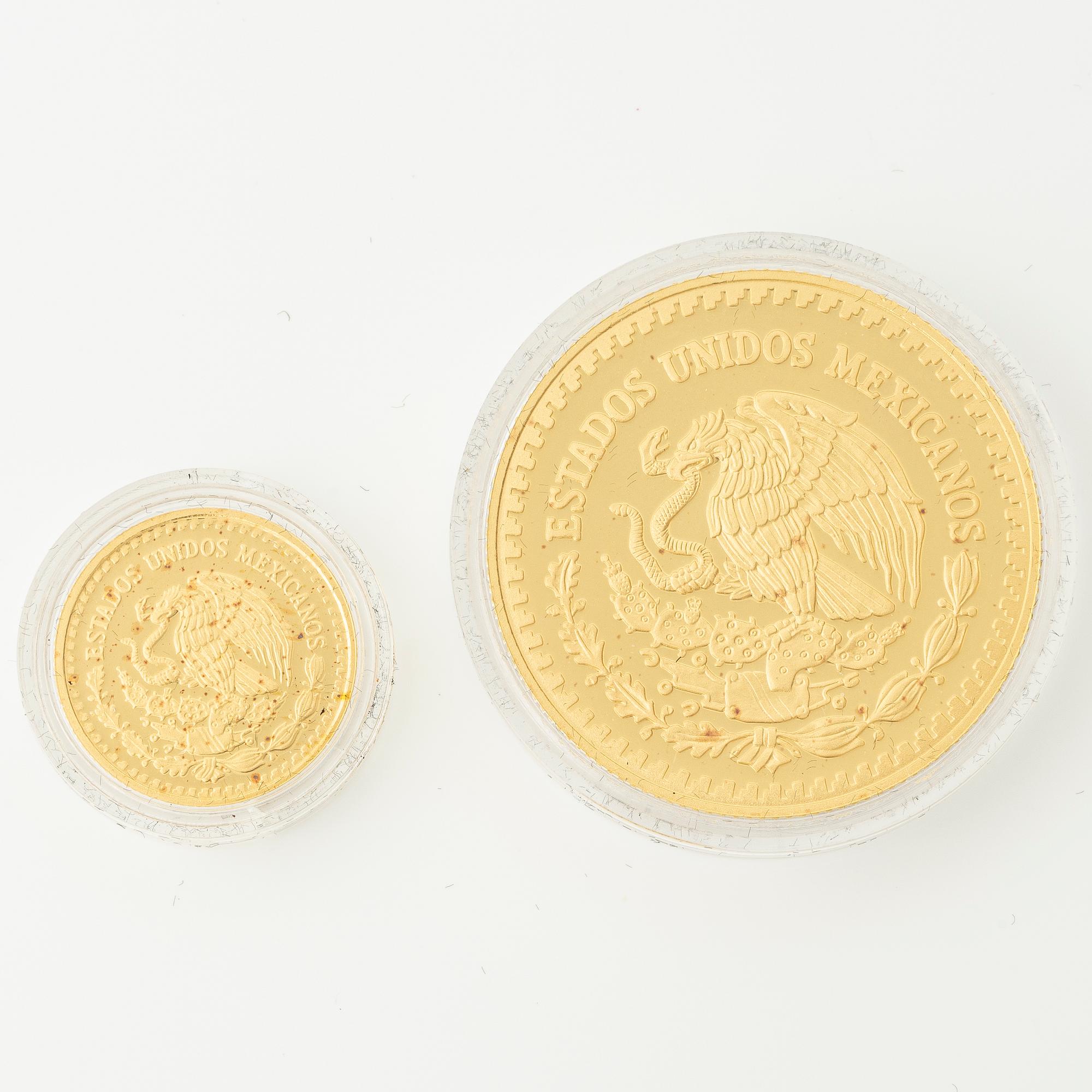 Myntset, guld, Mexico, "Libertad, 30 th Anniversary 1981-2011", utgiven av Casa de Moneda de México.