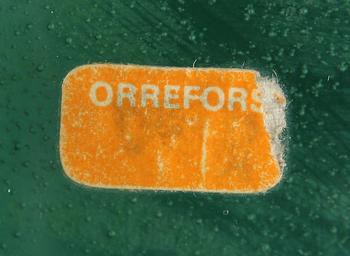 VAS, glas, Sven Palmqvist, Expo 488 68 Orrefors, sign.