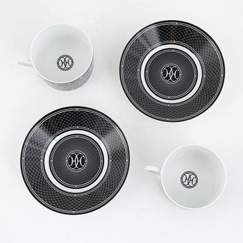 Hermès, tekoppar med fat, ett par, "H-Deco tea cup and saucer".