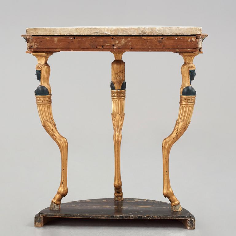 A late Gustavian circa 1800 console table.