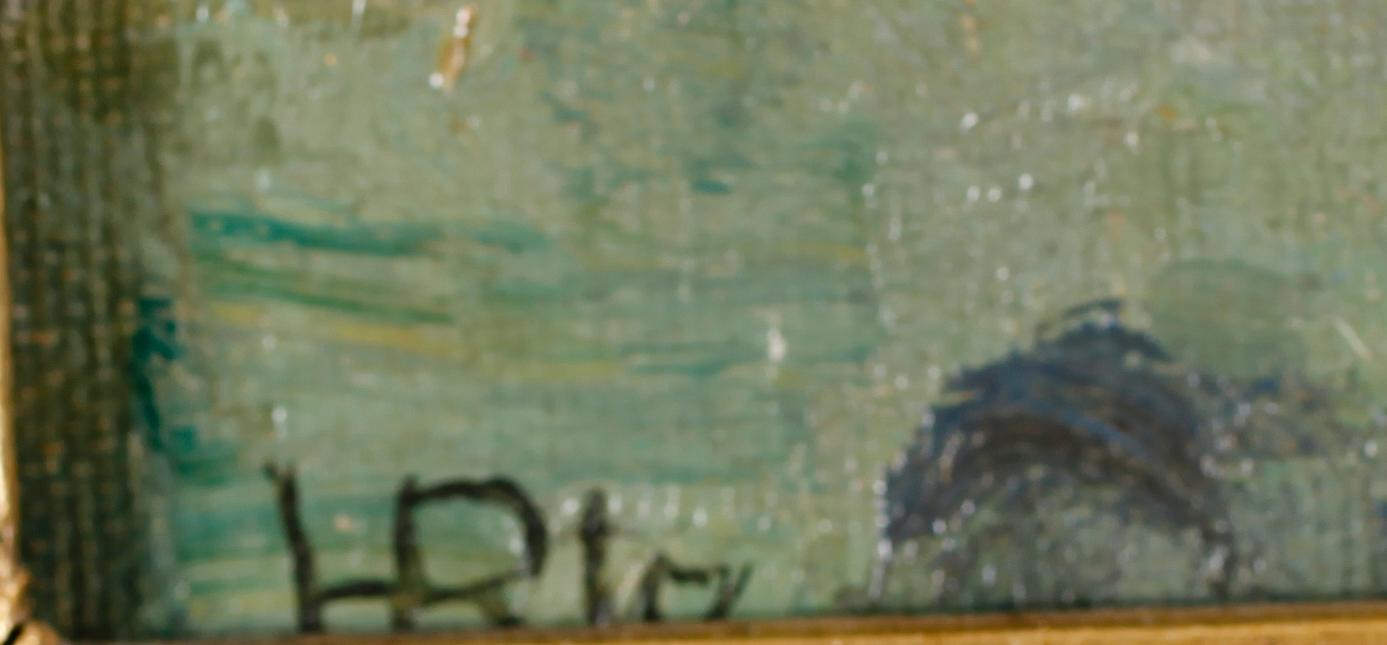 HILDEGARD BERENCREUTZ, olja på pannå, monogramsignerad.