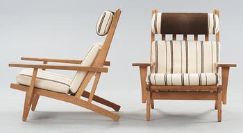 HANS J WEGNER, fåtöljer, ett par, Getama, Gedsted, Danmark 1950-60-tal.