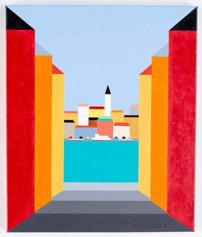 KG Nilson, oil on canvas, signed KG Nilson and dated 2013.
