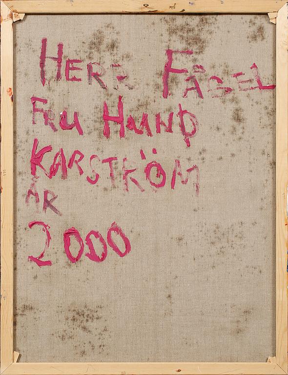 MAURITZ KARSTRÖM, olja på duk, signerad, signerad och daterad 2000 à tergo.