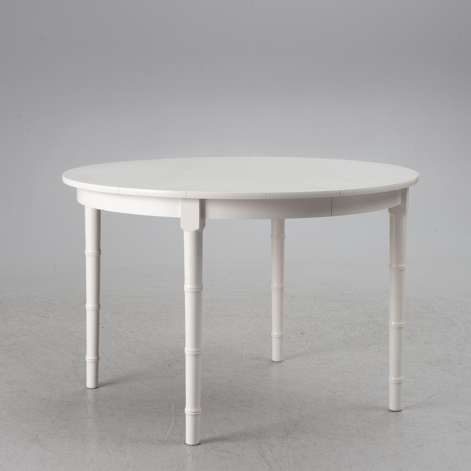 A 7-piece dining group, Miranda of Sweden, late 20th Century.