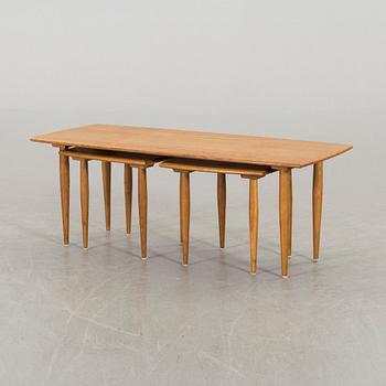 A NEST OF 3 TABLES, second half of 20th century.