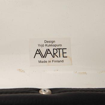 Yrjö Kukkapuro, fåtölj med fotpall, "Karuselli", Avarte, Finland efter 1980.