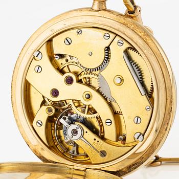 Alex Hüning, pocket watch, hunter-case, 52 mm.