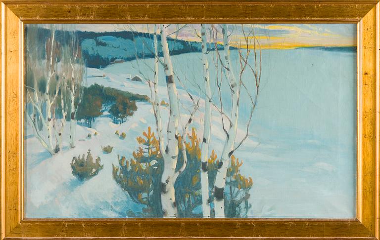 Helmi Biese, Snötäckt By vid Insjö.