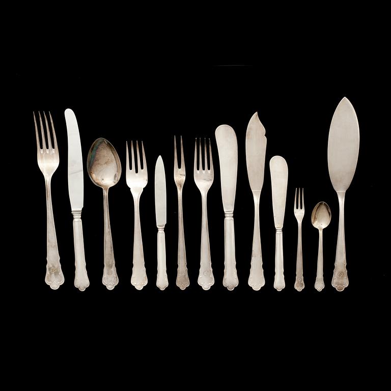 BESTICKUPPSÄTTNING, nysilver, 78 delar, "Ingrid", GAB, 1900-tal.