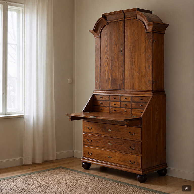 A salon cabinet, Rococo, latter half of the 18th century.