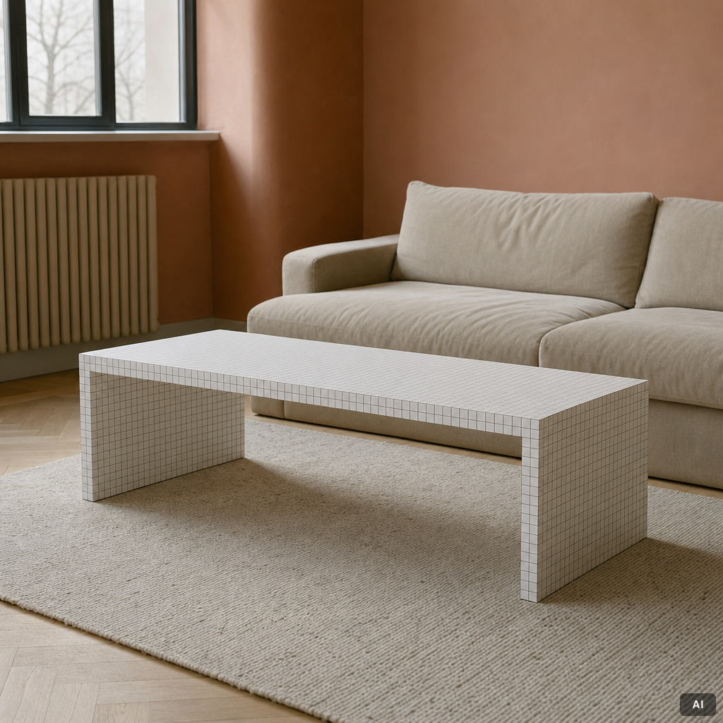 Superstudio, matbord, "Quaderna", Zanotta, Italien.