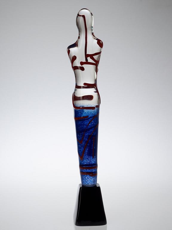 A James Coignard glass sculpture, Berengo Fine Arts, Murano, Italy.