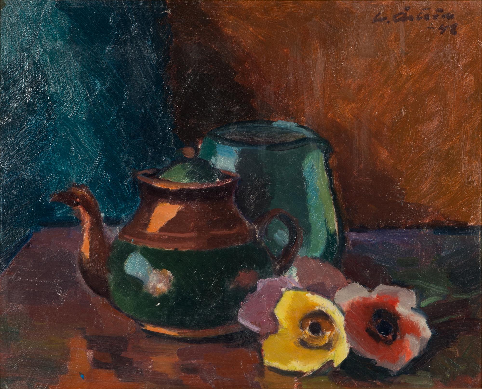 Werner Åström, oil on board, signed and dated -42.