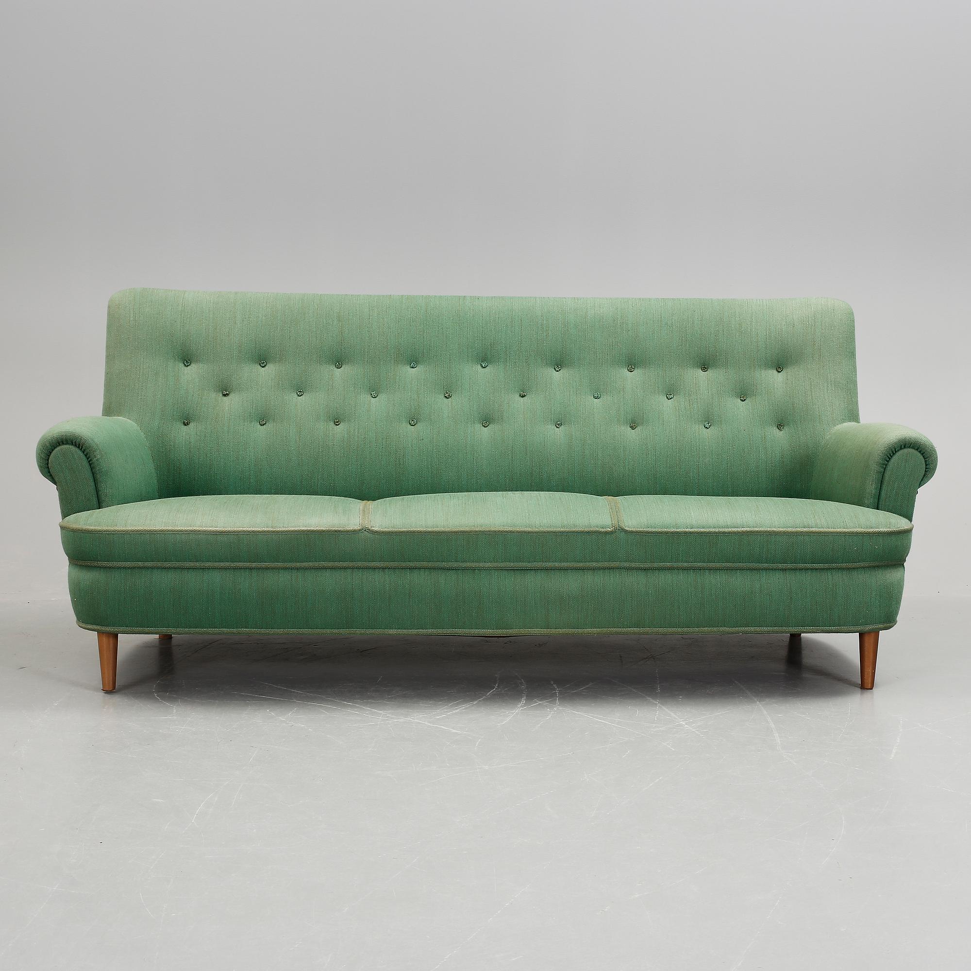 SOFFA, "Hemmakväll" Carl Malmsten, omkring 1900-talets mitt.
