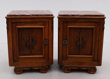 SÄNGBORD, 1 par, art déco, 1930-tal.
