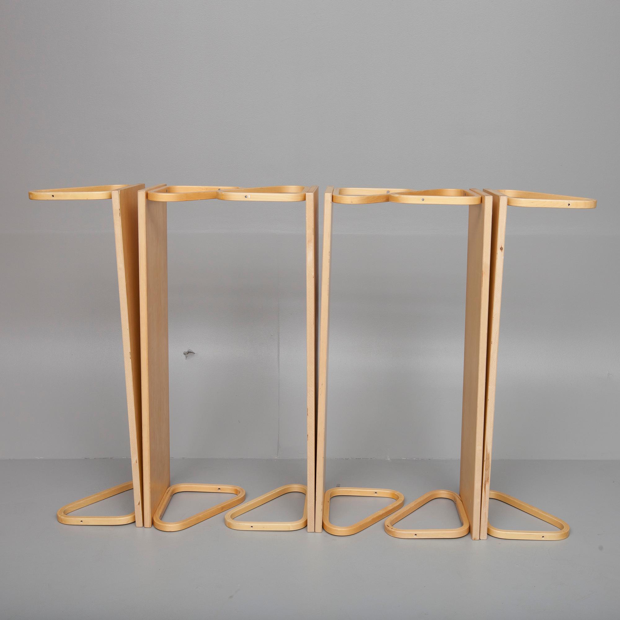 HYLLOR, 6 st, modell 112B, Alvar Aalto, 1900-talets slut.