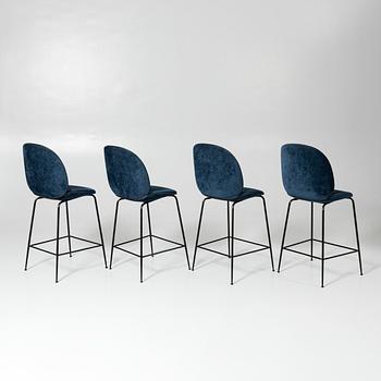 GamFratesi, barstolar, 4 st, "Bettle", Gubi, modern tillverkning.