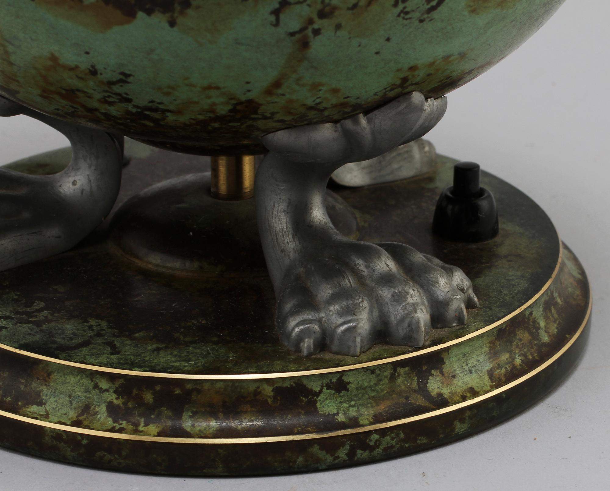 BORDSLAMPA, art deco, 1900-talets andra kvartal.