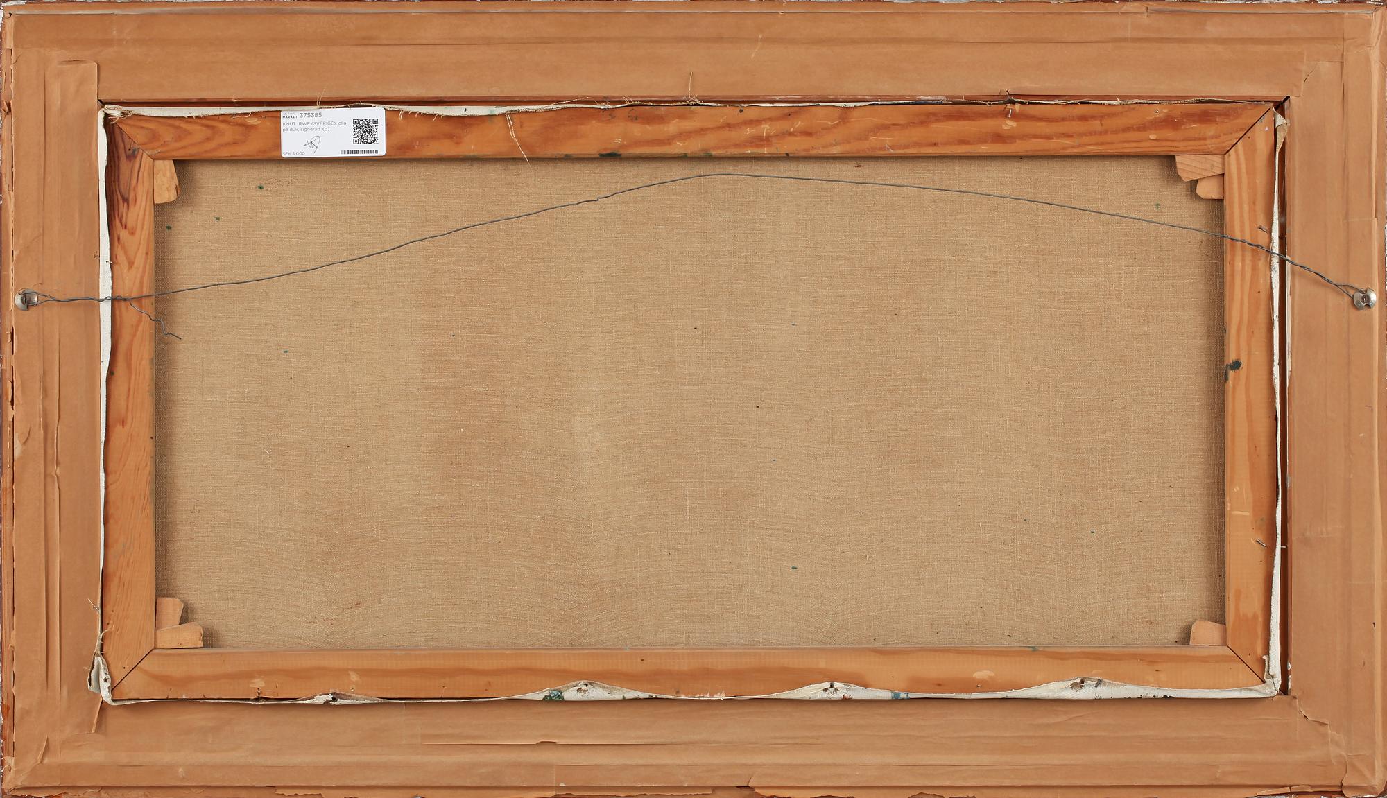 KNUT IRWE, olja på duk, signerad.