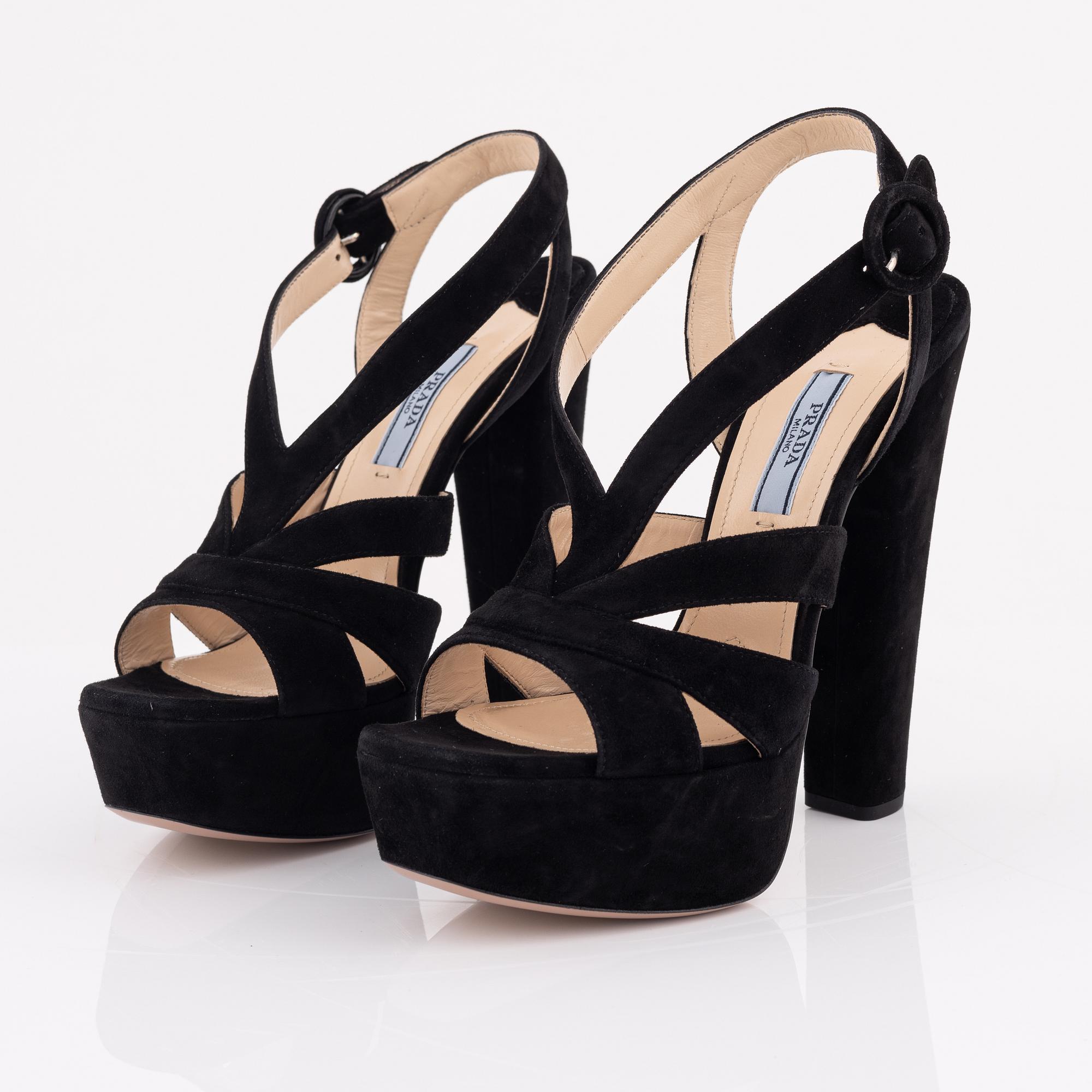 Prada suede sandals online