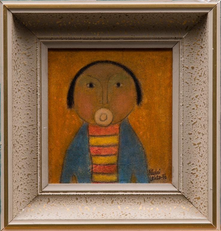 NIKOLAI LEHTO, olja på skiva, signerad och daterad -76.