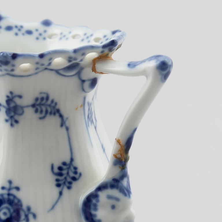 A 30-piece porcelain "Blue fluted", half and full lace coffee service, Royal Copenhagen, Denmark.