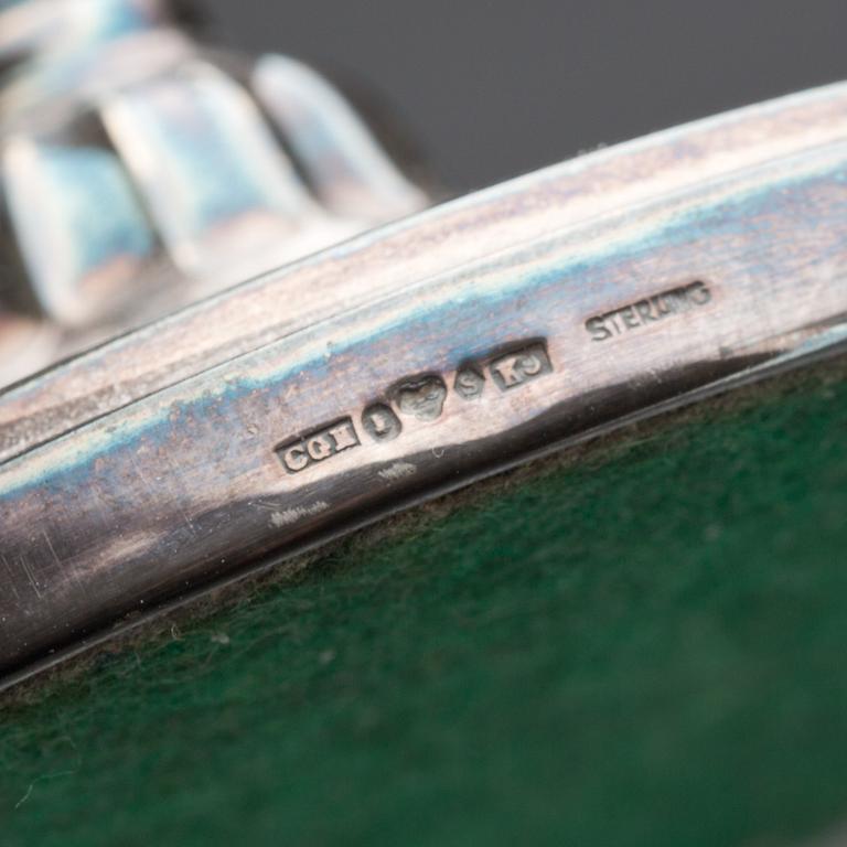 LJUSSTAKAR, ett par, sterlingsilver, CG Hallberg, 1960.