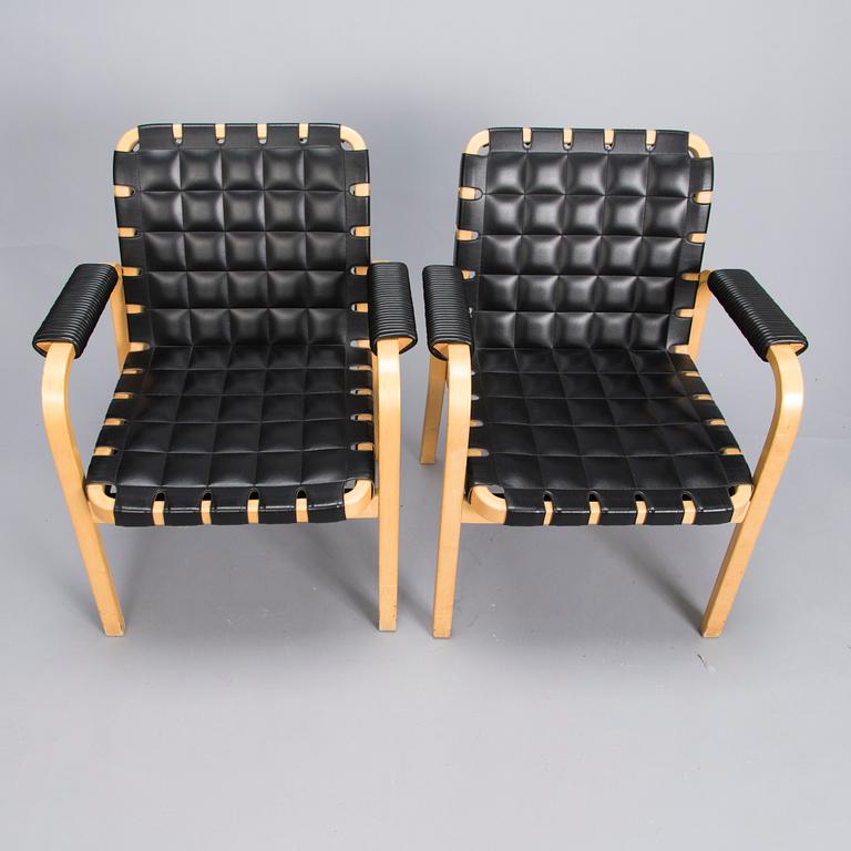 ALVAR AALTO, nojatuoleja,  4 kpl, malli 45, Artek 1990-luvun loppu.