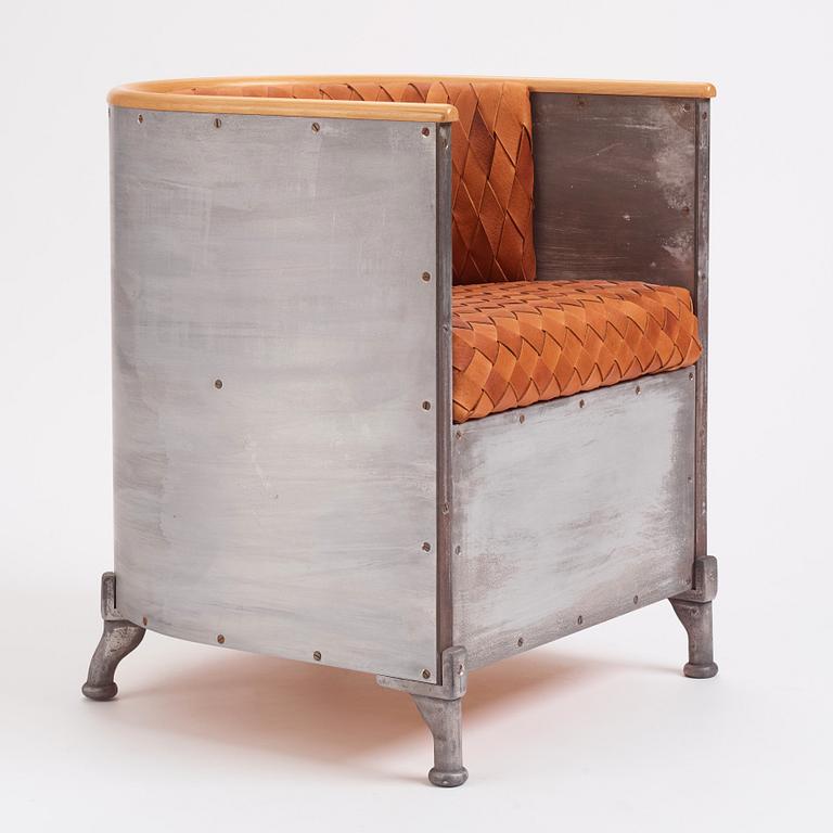 Mats Theselius, fåtölj ”Aluminium chair”, ed. 133/200, Källemo efter 1990.