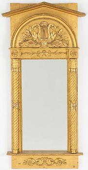 Spegel, empire, Stockholm, 1833.