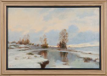 Nikolai Tervakorpi, oil on canvas, signed and dated -49.