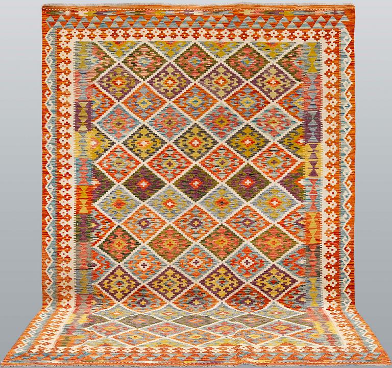 A carpet, kilim, ca 290 x 207 cm.