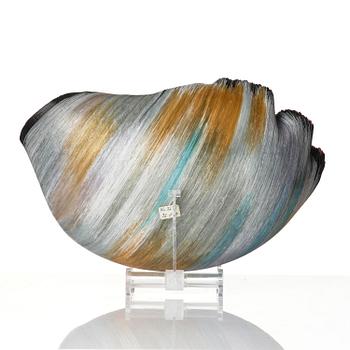Mary Ann Toots Zynsky, a filet-de-verre glass bowl, Seattle, USA.