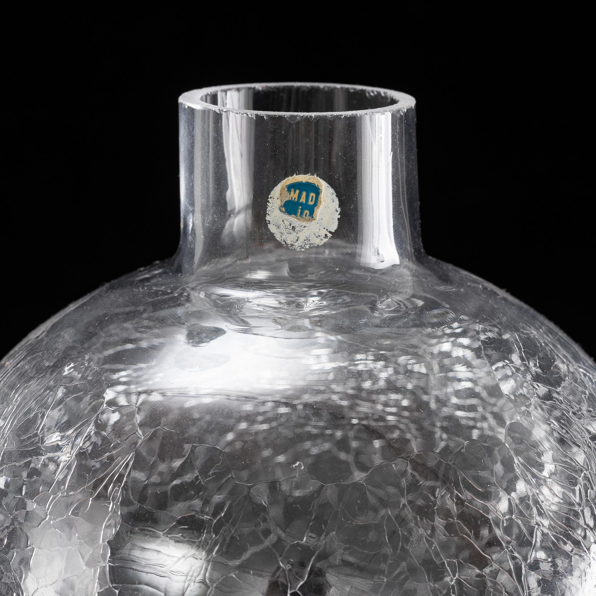 Hans-Agne Jakobsson, a 'Patricia T-372-12' brass and glass ceiling light, Markaryd.