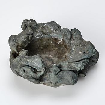 Erik Dietman, sculpture, stone and patinated metal, two pieces.