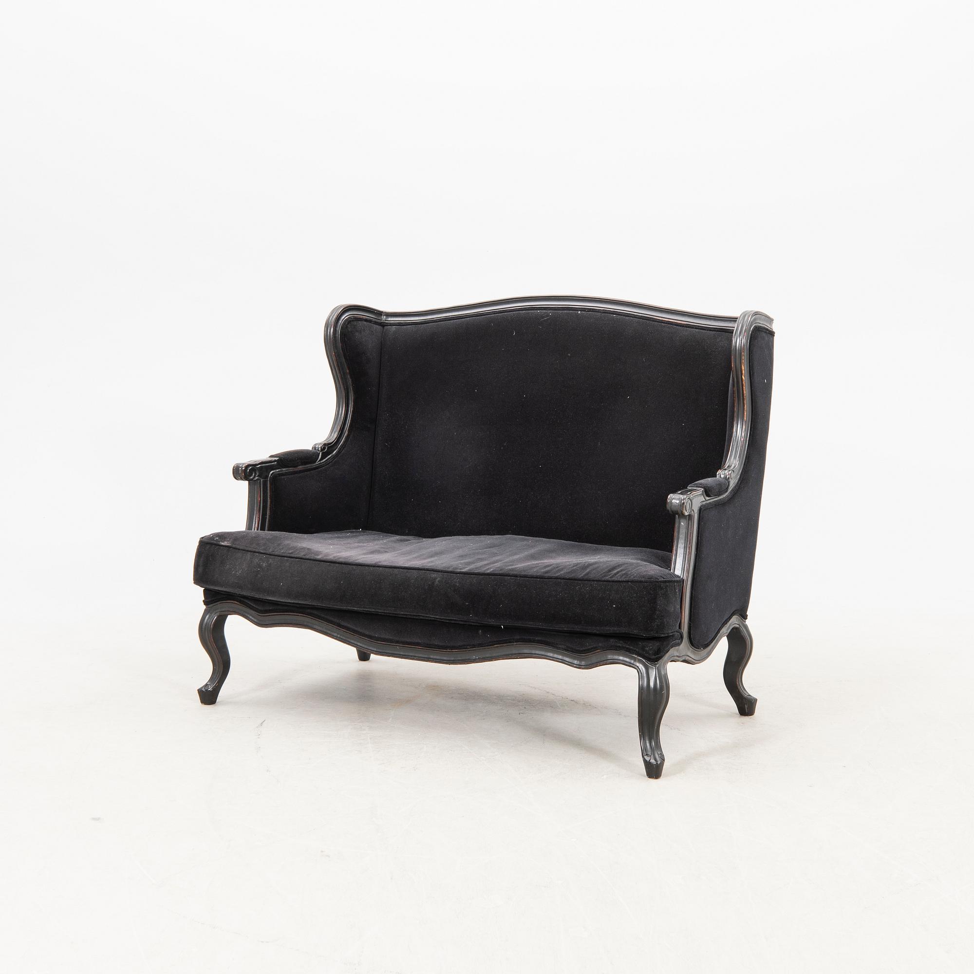 Soffa, rokokostil,  1900-talets andra hälft.
