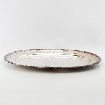 Trays/Serving platters including GAB silverplate, first half of the 20th century.