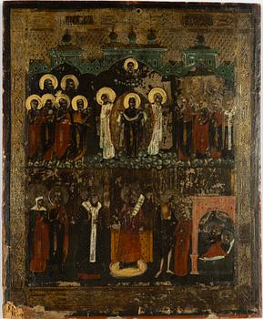 Icon, 19th century, Protection of the Most Holy Mother Goddess.